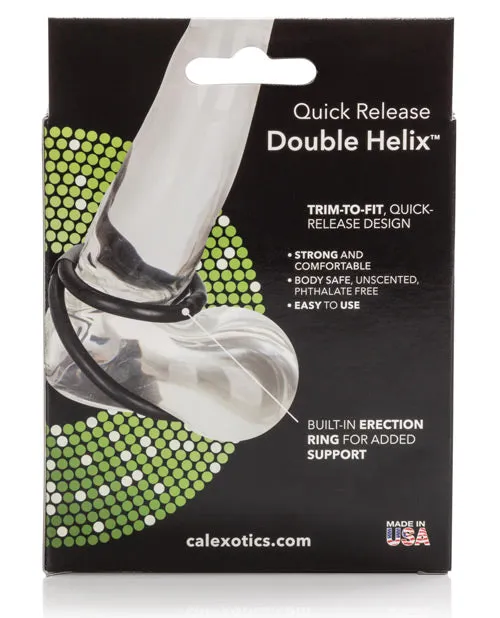 Cal Exotics Double Helix Quick Release Erection Enhancer Black Anal