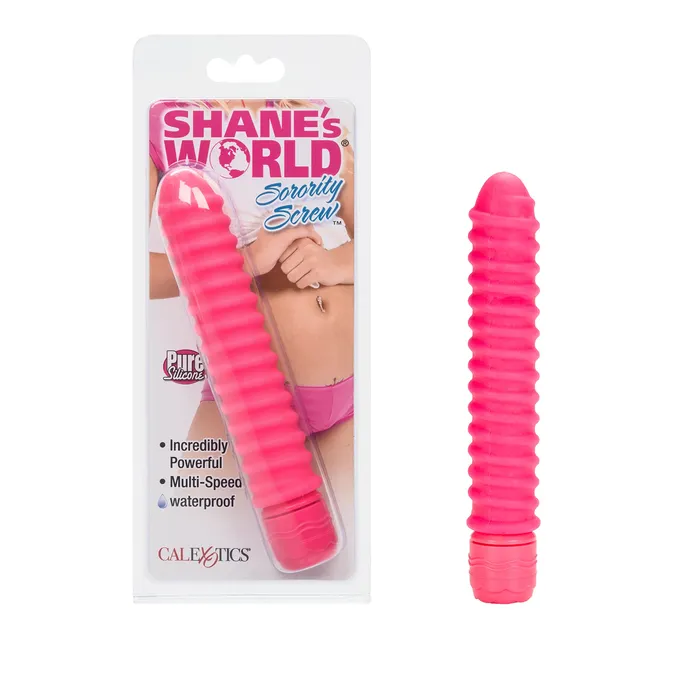 CalExotics Vibrators Shanes World Sorority Screw Silicone Pink