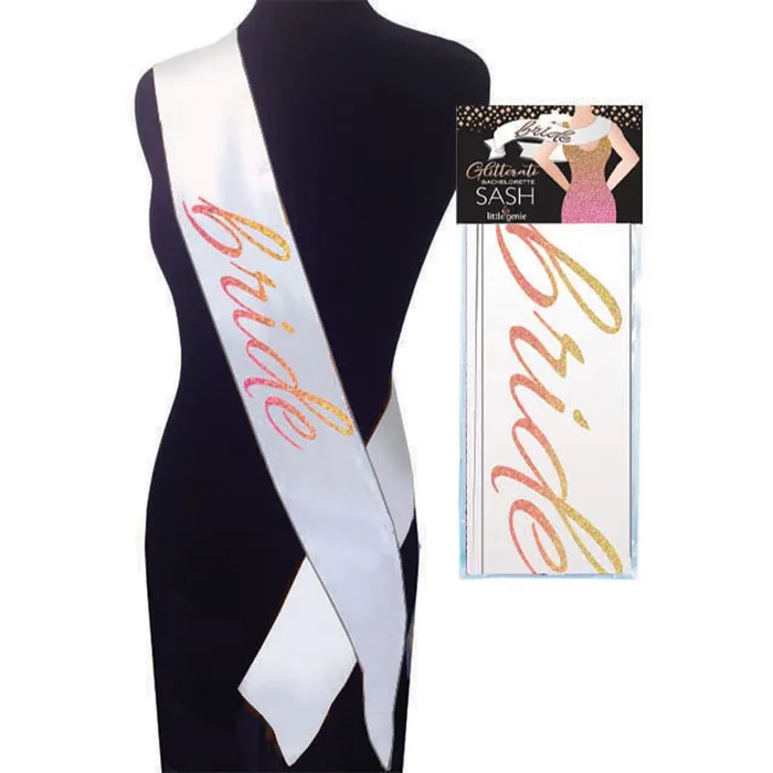 Candy Prints Vibrators Glitterati Bride Sash