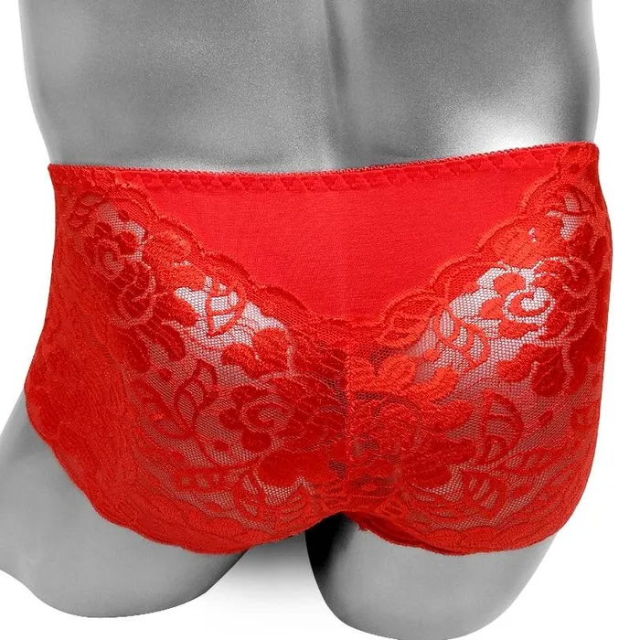CHASTITY CAGE CO Male Sex Toys Floral Lace Panties With Penis Pouch CHASTITY CAGE CO Male Sex Toys Floral Lace Panties With Penis Pouch