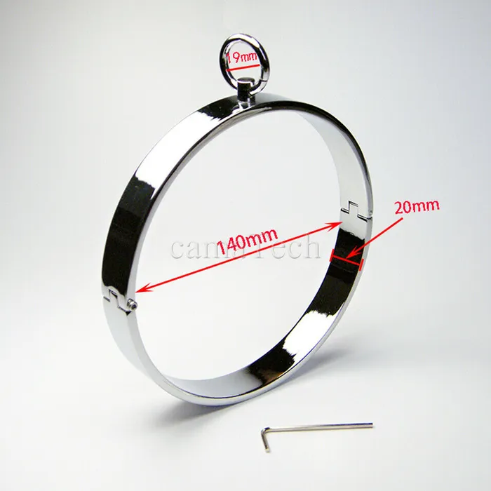 Collars Leashes Stainless Steel Metal Collar Slave Play Bdsm Neck Restraints Fetish House of Dasein Anal