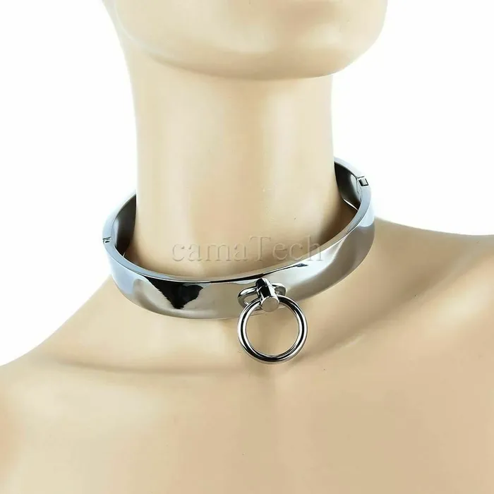 Collars Leashes Stainless Steel Metal Collar Slave Play Bdsm Neck Restraints Fetish House of Dasein Anal