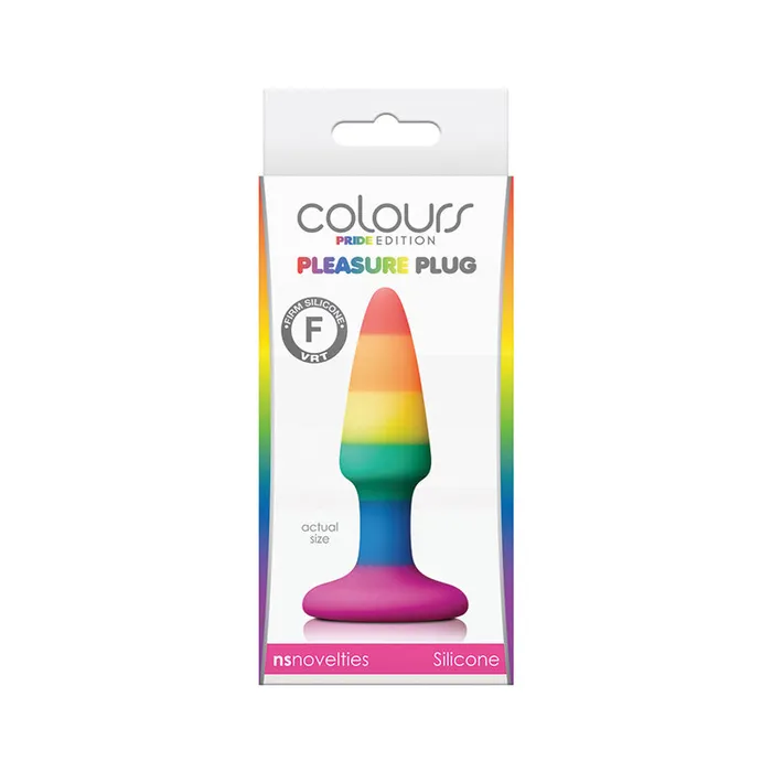 Colours Pride Pleasure Plug Mini Rainbow New Sensations Novelties Inc Female Sex Toys Colours Pride Pleasure Plug Mini Rainbow New Sensations Novelties Inc Female Sex Toys