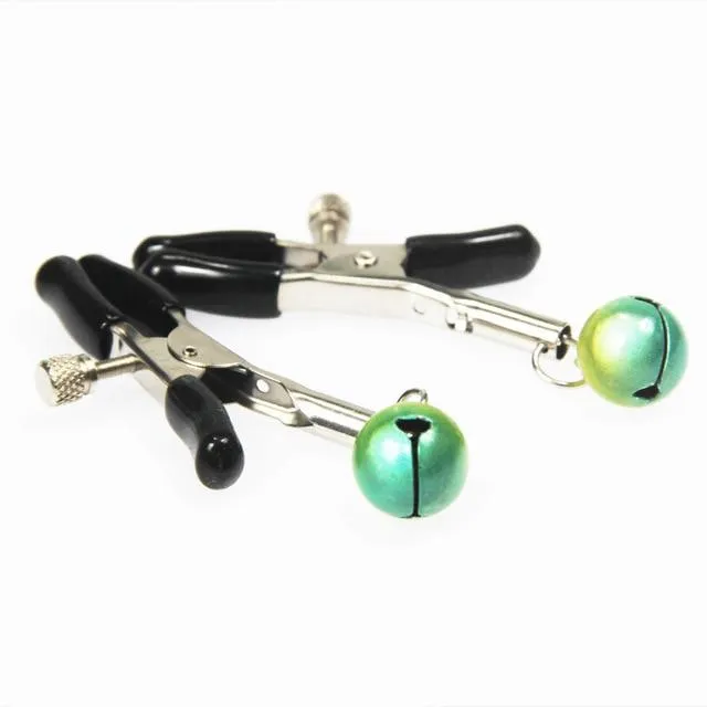 Couples House of Dasein Nipple Clitoral Toys Cute Bell Adjustable Nipple Clamps Breast Play Bdsm Bondage Restraints