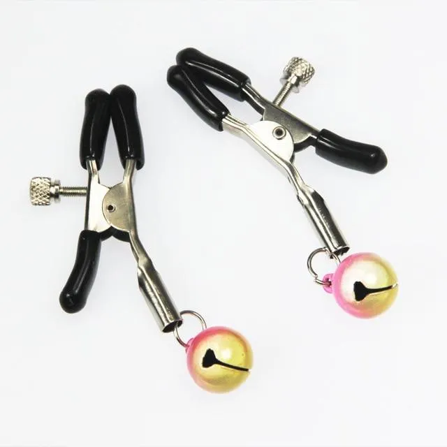 Couples House of Dasein Nipple Clitoral Toys Cute Bell Adjustable Nipple Clamps Breast Play Bdsm Bondage Restraints