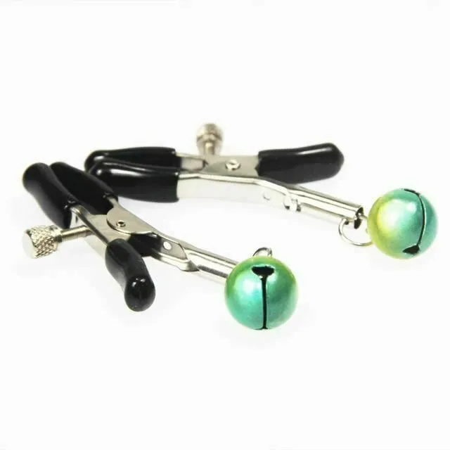 Couples House of Dasein Nipple Clitoral Toys Cute Bell Adjustable Nipple Clamps Breast Play Bdsm Bondage Restraints