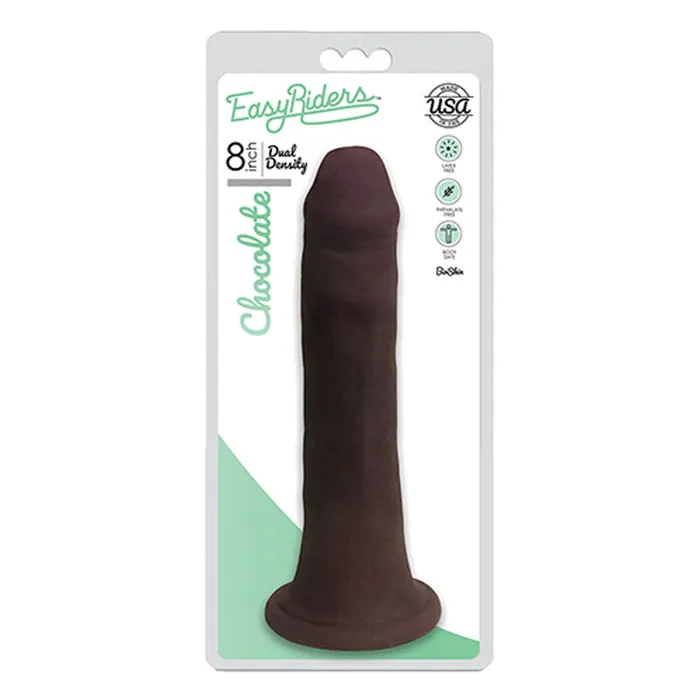 Curve Novelties Easy Rider Bioskin Dong 8In Chocolate Dildos