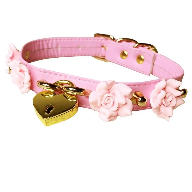 DDLG Rose Flower Choker CHASTITY CAGE CO Vibrators
