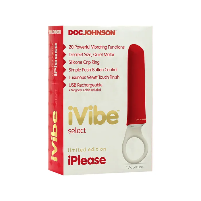 Doc Johnson Vibrators Ivibe Select Iplease Limited Edition Red