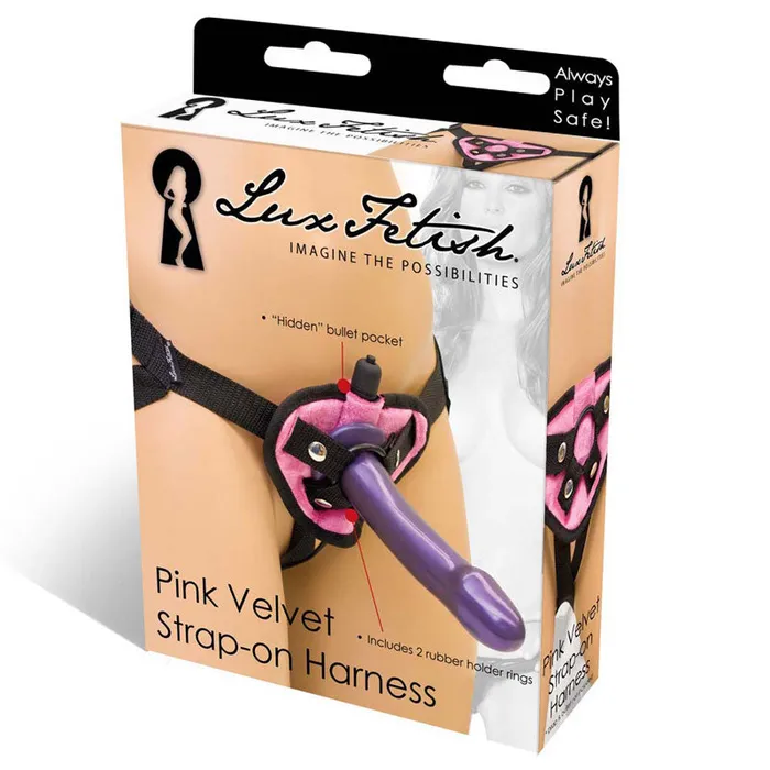 Electric EEL Inc Female Sex Toys Lux Fetish Strap On Harness Pink