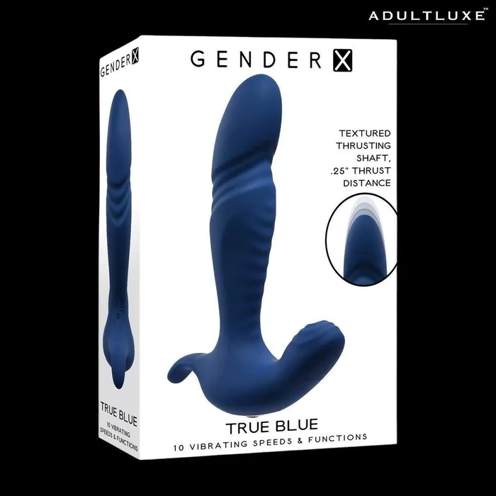 Evolved Novelties Anal Gender X True Blue Thrusting Prostate Stimulator
