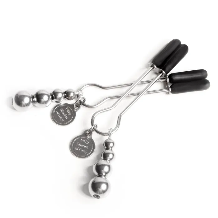 Fifty Shades of Grey Couples Fifty Shades Of Grey The Pinch Nipple Clamps Adjustable Weight Metal Nipple Clamps For Sex Pleasure Silicone Coated Clip Includes Satin Bag Silver Fifty Shades of Grey Couples Fifty Shades Of Grey The Pinch Nipple Clamps Adjustable Weight Metal Nipple Clamps For Sex Pleasure Silicone Coated Clip Includes Satin Bag Silver