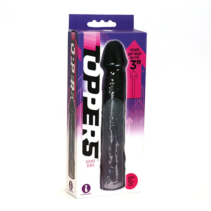 Icon Brands Inc Anal The 9S Toppers Extender Sleeve Black