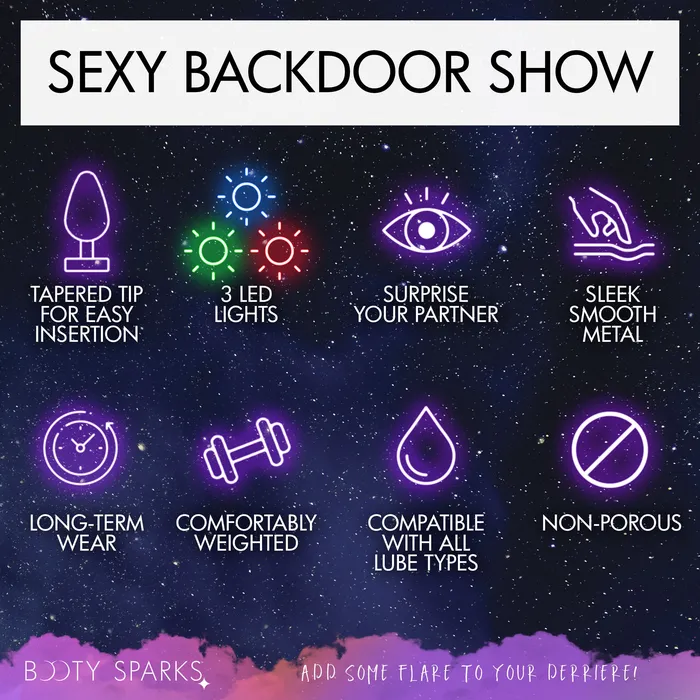 Light Up Anal Plug Booty Sparks Male Sex Toys Light Up Anal Plug Booty Sparks Male Sex Toys