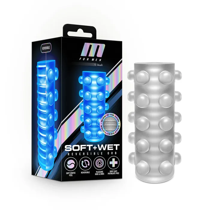 Male Sex Toys Blush Soft And Wet Reversible Orb Frosted