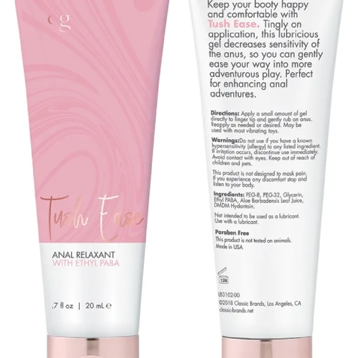 Male Sex Toys Classic Brands Tush Ease Anal Relaxant with Ethyl Paba7 fl oz