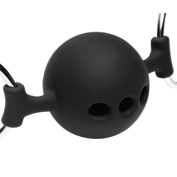 Master Series Male Sex Toys Hinder Breathable Silicone Ball Gag with Nipple Clamps Master Series Male Sex Toys Hinder Breathable Silicone Ball Gag with Nipple Clamps