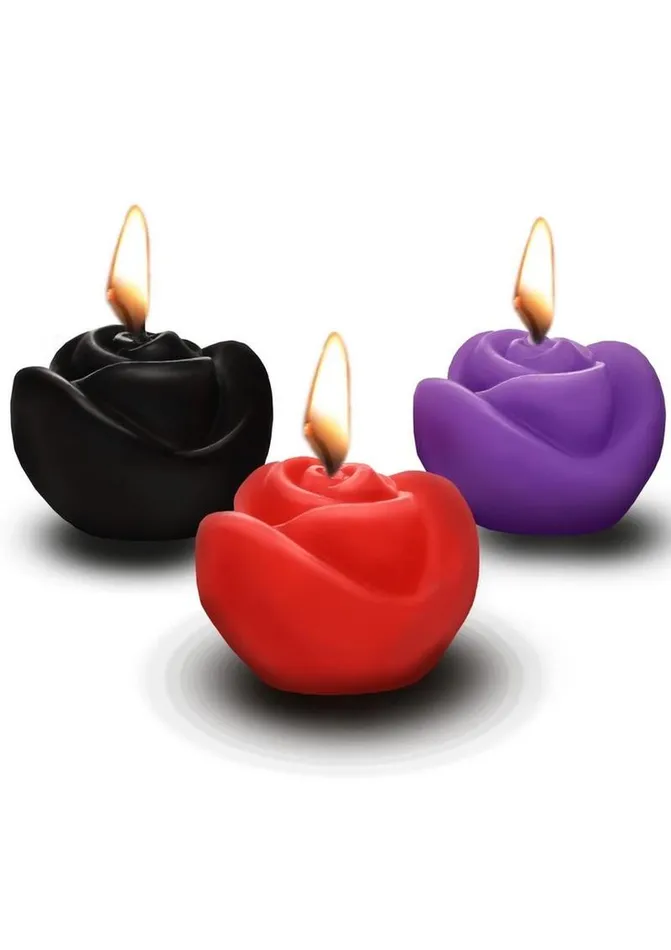MS Fire Garden Rose Candle Set XR Brands Vibrators