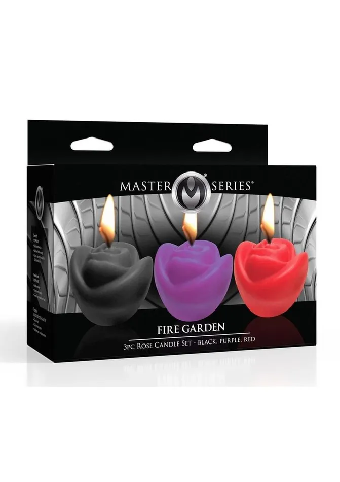 MS Fire Garden Rose Candle Set XR Brands Vibrators MS Fire Garden Rose Candle Set XR Brands Vibrators