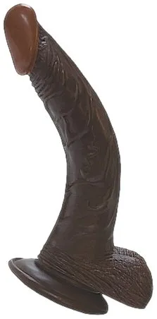 Nasstoys Afro American Whopper Flexible Dong 8Inch Brown Nasstoys Dildos
