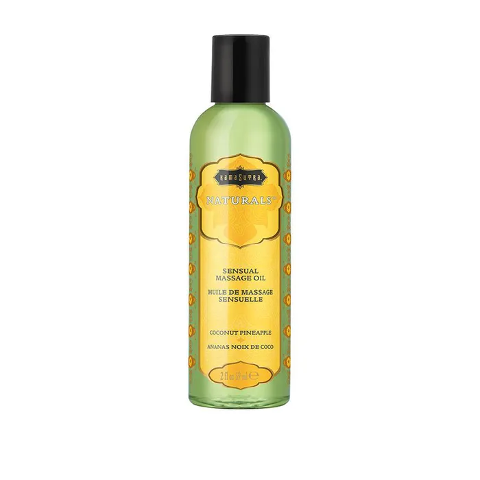 Naturals Massage Oil Coconut Pineapple 2 Fl Oz 59 Ml Kama Sutra Couples