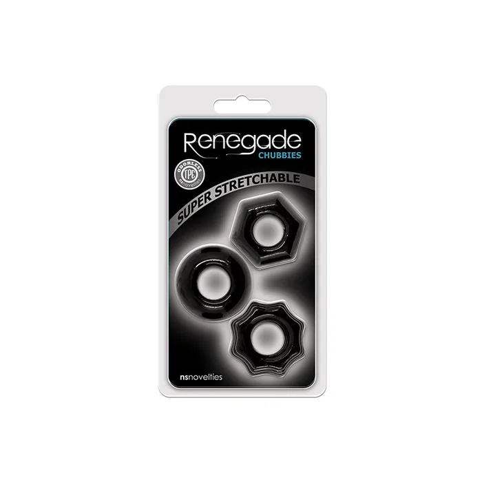 New Sensations Novelties Inc Anal Renegade Chubbies Black