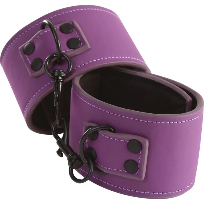 NS Novelties Vibrators Ns Novelties Lust Bondage Ankle Cuffs Purple