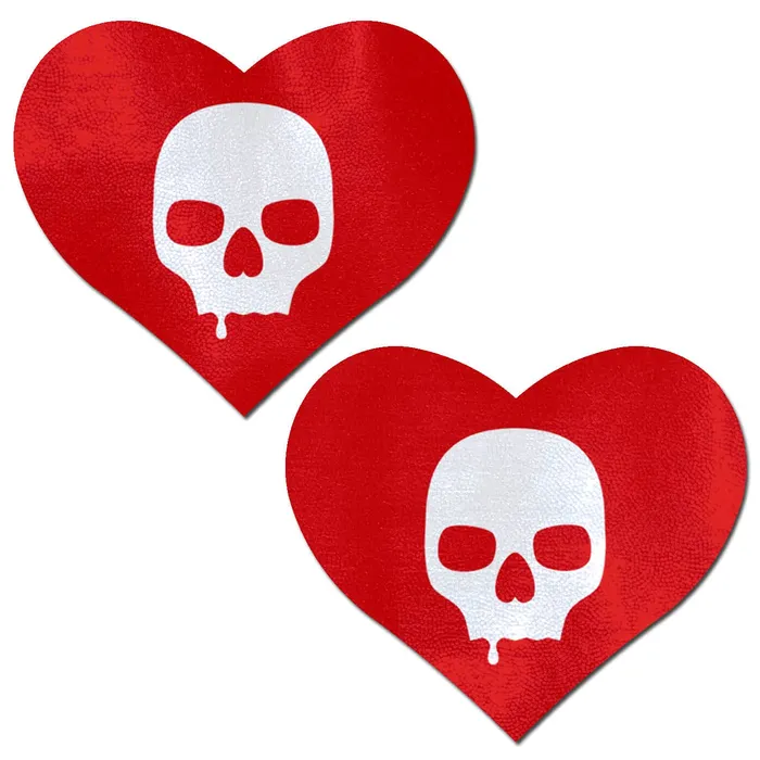 Pastease Sullen Skull Red Hearts PASTEASE Vibrators