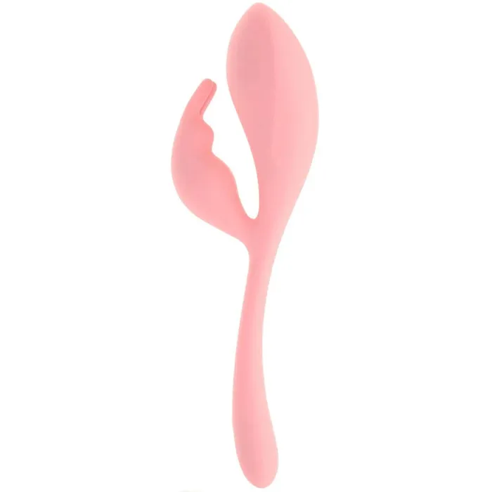 pink cherry Female Sex Toys CalExotics Elle Liquid Silicone Bunny Vibe