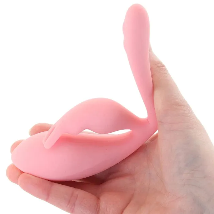 pink cherry Female Sex Toys CalExotics Elle Liquid Silicone Bunny Vibe