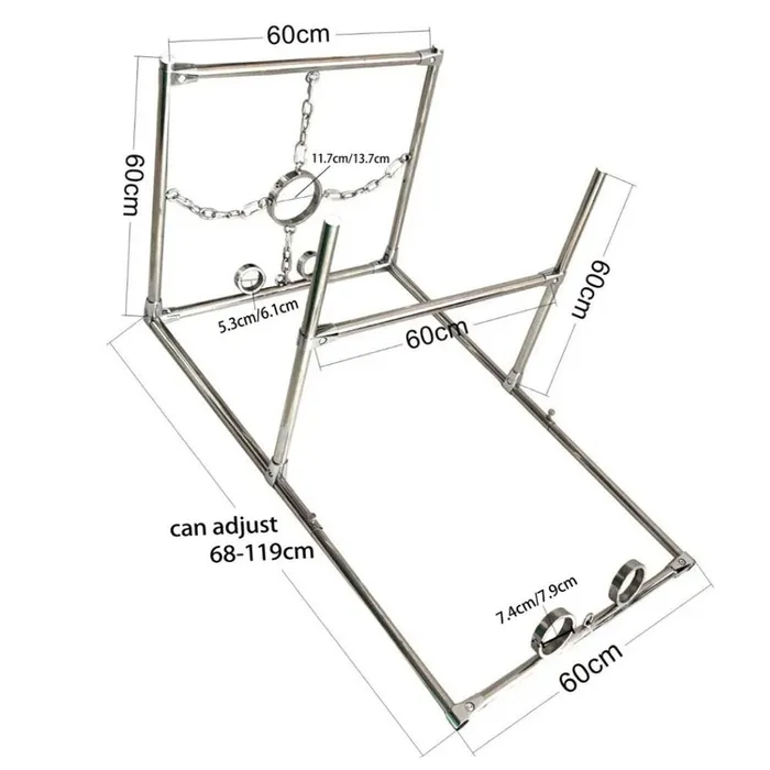Sex Furniture Versatile Stainless Steel Bondage Frame Kink Fetish Restraints House of Dasein Couples