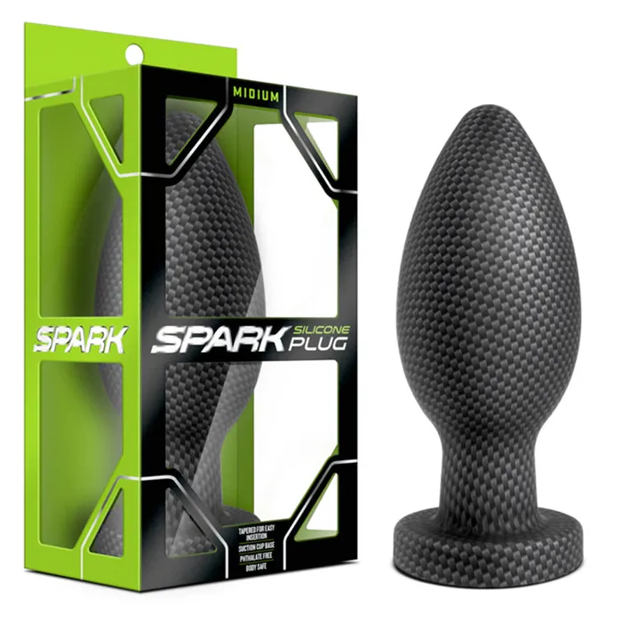Spark Silicone Plug Med Carbon Fiber Blush Anal