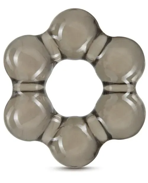 Stay Hard Thick Bead Cock Ring Black Blush Novelties Male Sex Toys