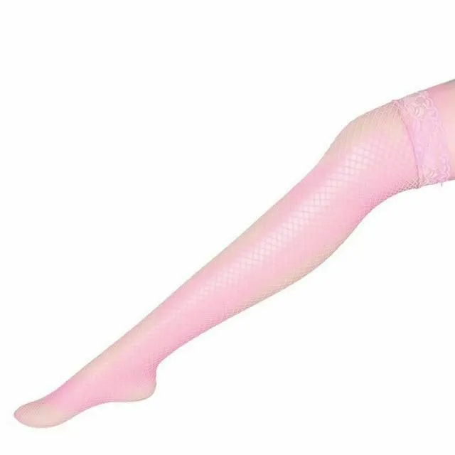 Stockings Thigh High Lace Top Fishnet Sexy Lingerie Erotic Hosiery House of Dasein Couples