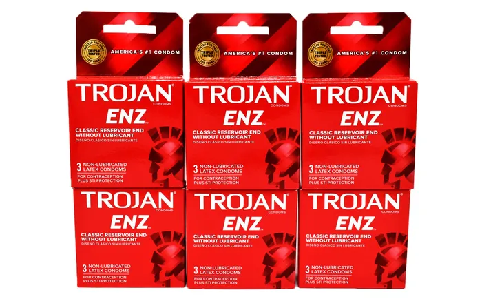 Trojan NonLubricated Premium Latex Condoms 3 Ct Pack Of 6 TROJAN Male Sex Toys Trojan NonLubricated Premium Latex Condoms 3 Ct Pack Of 6 TROJAN Male Sex Toys