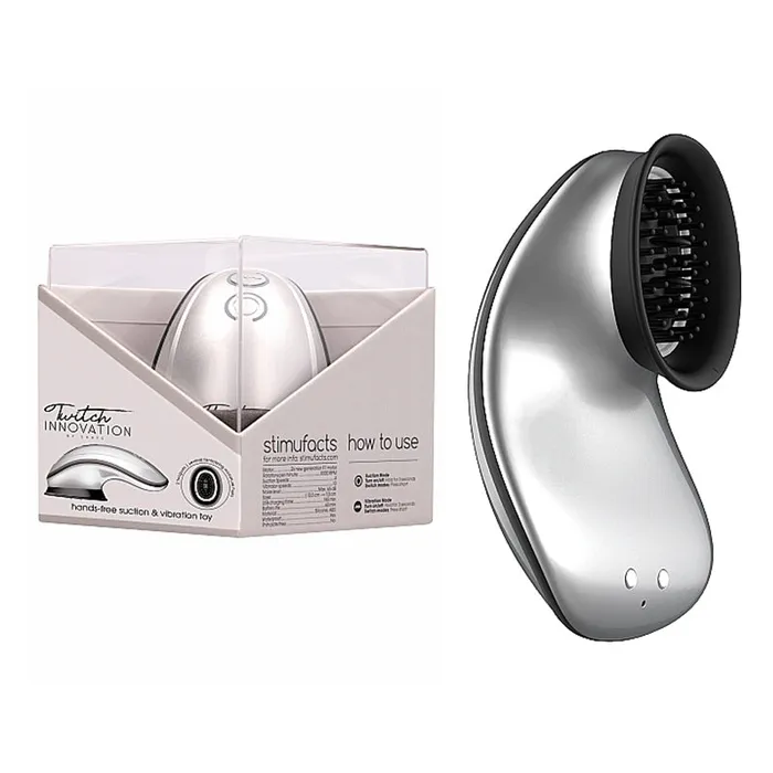 Twitch Hand Free Suction Vibra Toy Silv Shots America LLC Anal