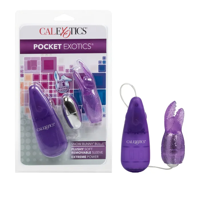 Vibrators CalExotics Pocket Exotic Snow Bunny Bullet Purple