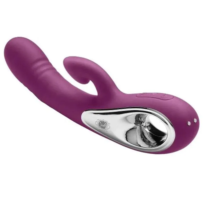Vibrators Cloud 9 Novelties Cloud 9 Pro Sensual Air Touch Vi Come Hither Rabbit Plum