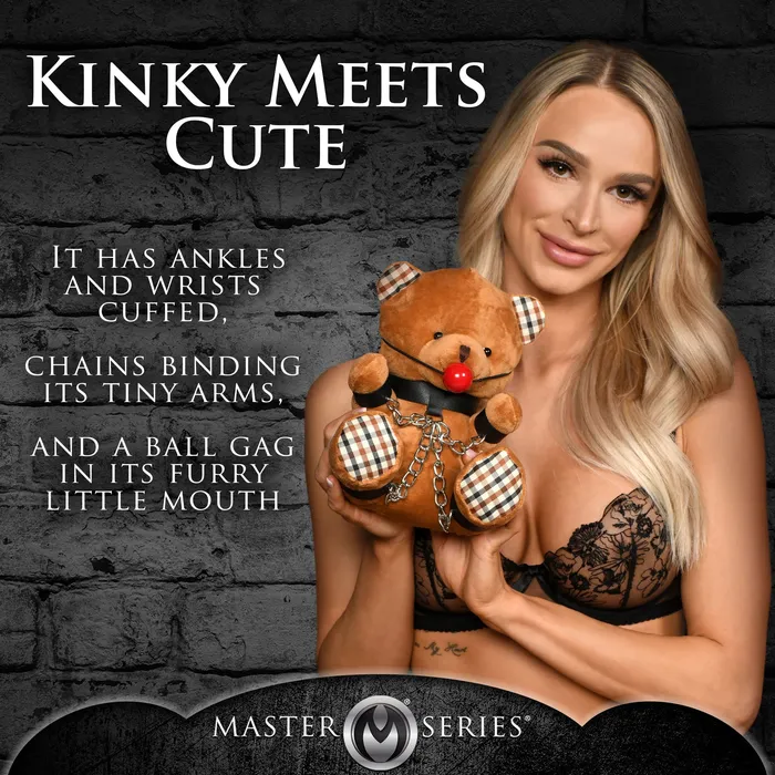 Vibrators Gagged Teddy Bear Plush XR Brands Master Series