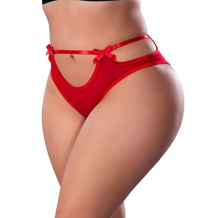 Vibrators Magic Silk Ms Holidaze Cheeky Boy Short Red Q