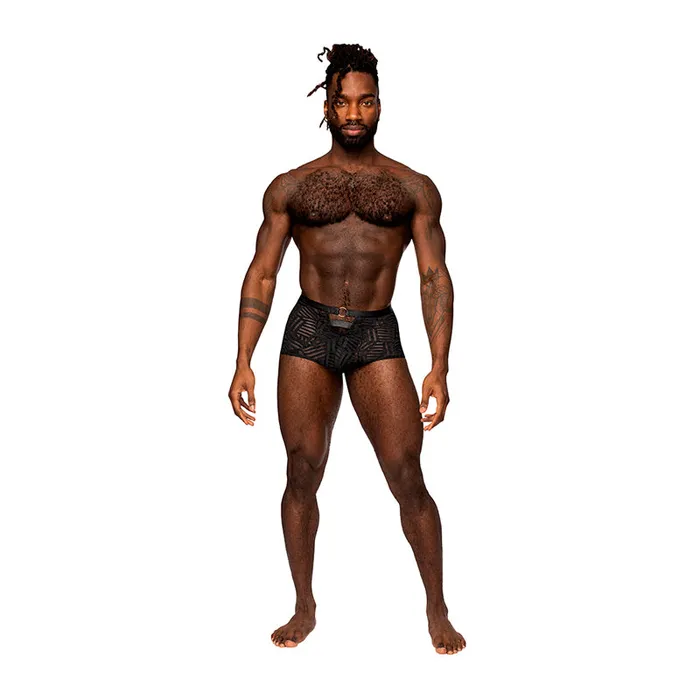 Vibrators Male Power Mp Rude Awakening Cheeky Co Short Blk S