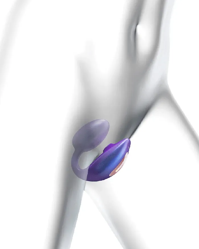 Wonderlover Hands Free Clitoral and GSpot Vibrator with Remote Deep Blue Lovely Planet Female Sex Toys