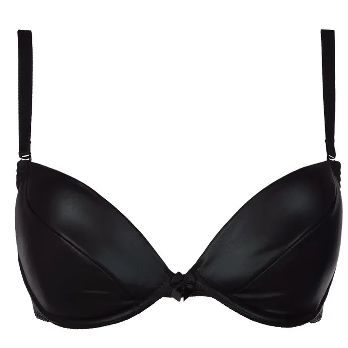 Anal Axami Lingerie Stretch Wetlook Bra Black Medium