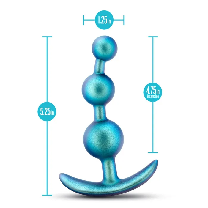 Anal Blush Anal Adventures Matrix Gamma Beaded Plug Neptune Teal