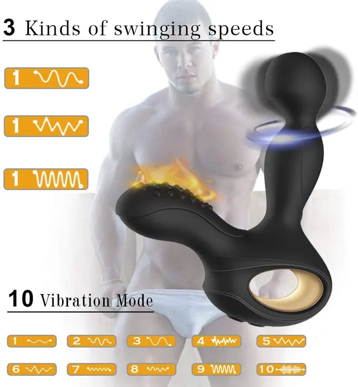 Anal Lusty Age Wireless Heating Prostate Massager Anal Sex Toy