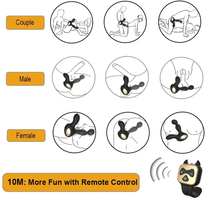 Anal Lusty Age Wireless Heating Prostate Massager Anal Sex Toy