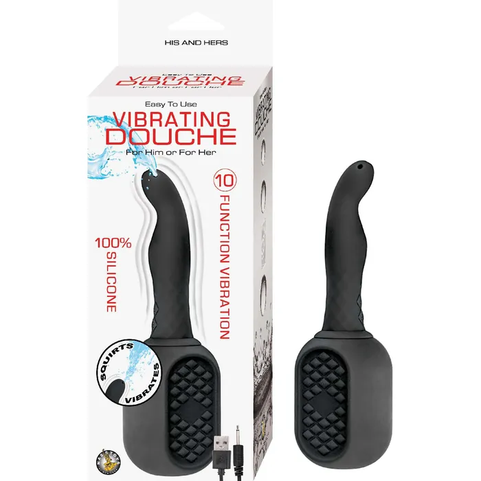 Anal Nasstoys Vibrating Douche Black Anal Nasstoys Vibrating Douche Black