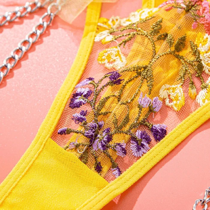 Anal Transparent Bra Set for Women Sexy Fairy Lace Underwear Luxury Exotic Lingerie EVEs SECRETS