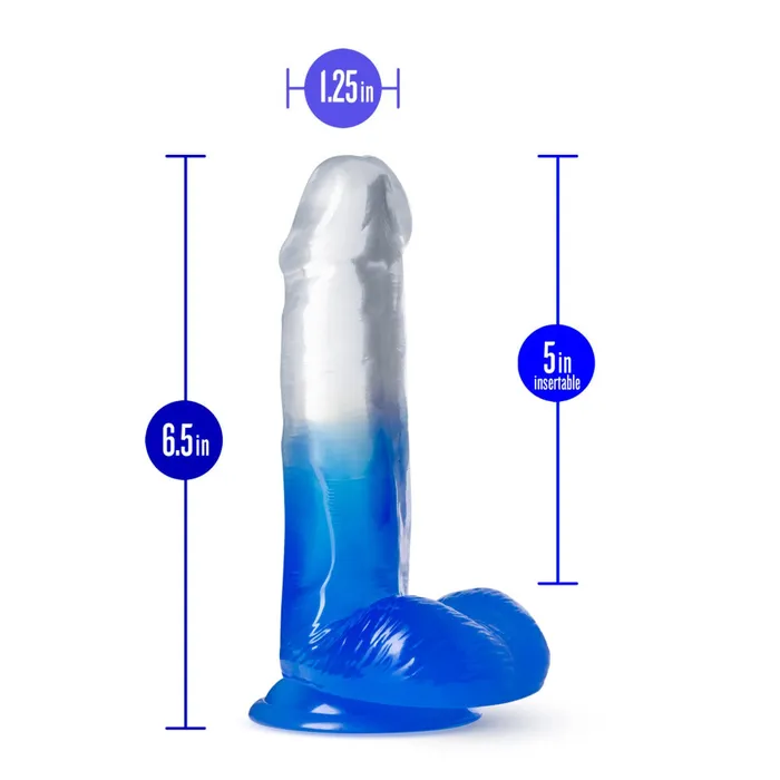 Blush B Yours Stella Blue Dildo 6 inch Anal Blush B Yours Stella Blue Dildo 6 inch Anal