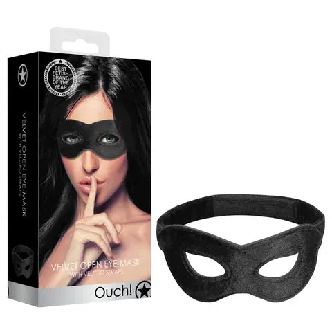 Couples SHOTS OUCH VELVET AND VELCRO OPEN EYE MASK